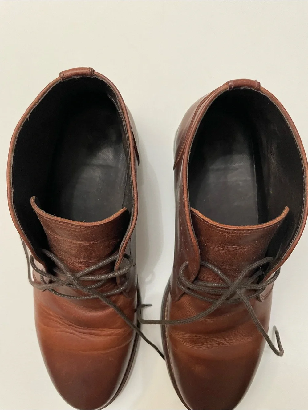 Rhodes Men's Felix Chukka Leather Boots in Brown Rust
